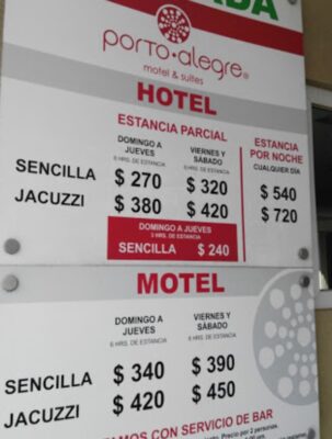 Motel Porto Alegre CDMX Precios Baratos